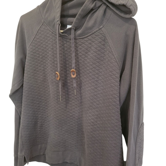 Columbia Tops - Womans Columbia Grey Quilted Pullover Hoodie Sz 14